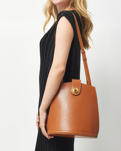 Louis Vuitton Tan Epi Leather Cluny Bag