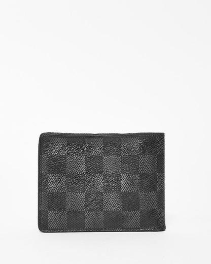 Louis Vuitton Damir Graphite Bi Fold Wallet W/ Initials "FC"