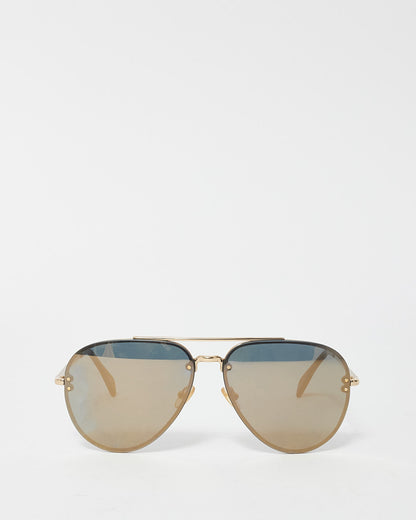 Celine Gold Mirrored Aviator CL41391/S Sunglasses