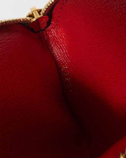 Louis Vuitton Monogram Canvas Vivienne Holiday Rouge Round Coin Pouch