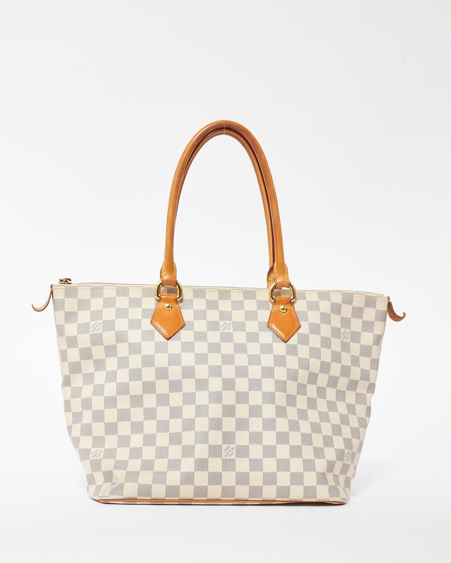 Louis Vuitton Damier Azur Coated Canvas Saleya MM Tote Bag