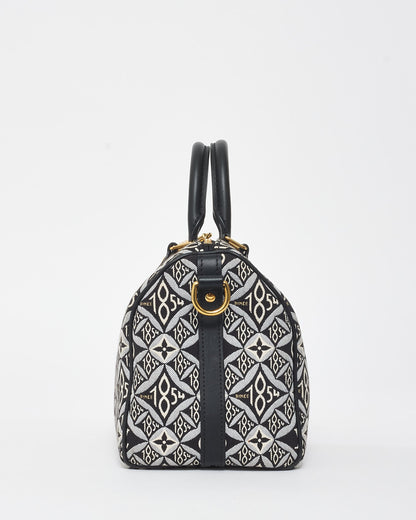 Louis Vuitton Navy & White Monogram Canvas Jacquard 1854 Speedy 25