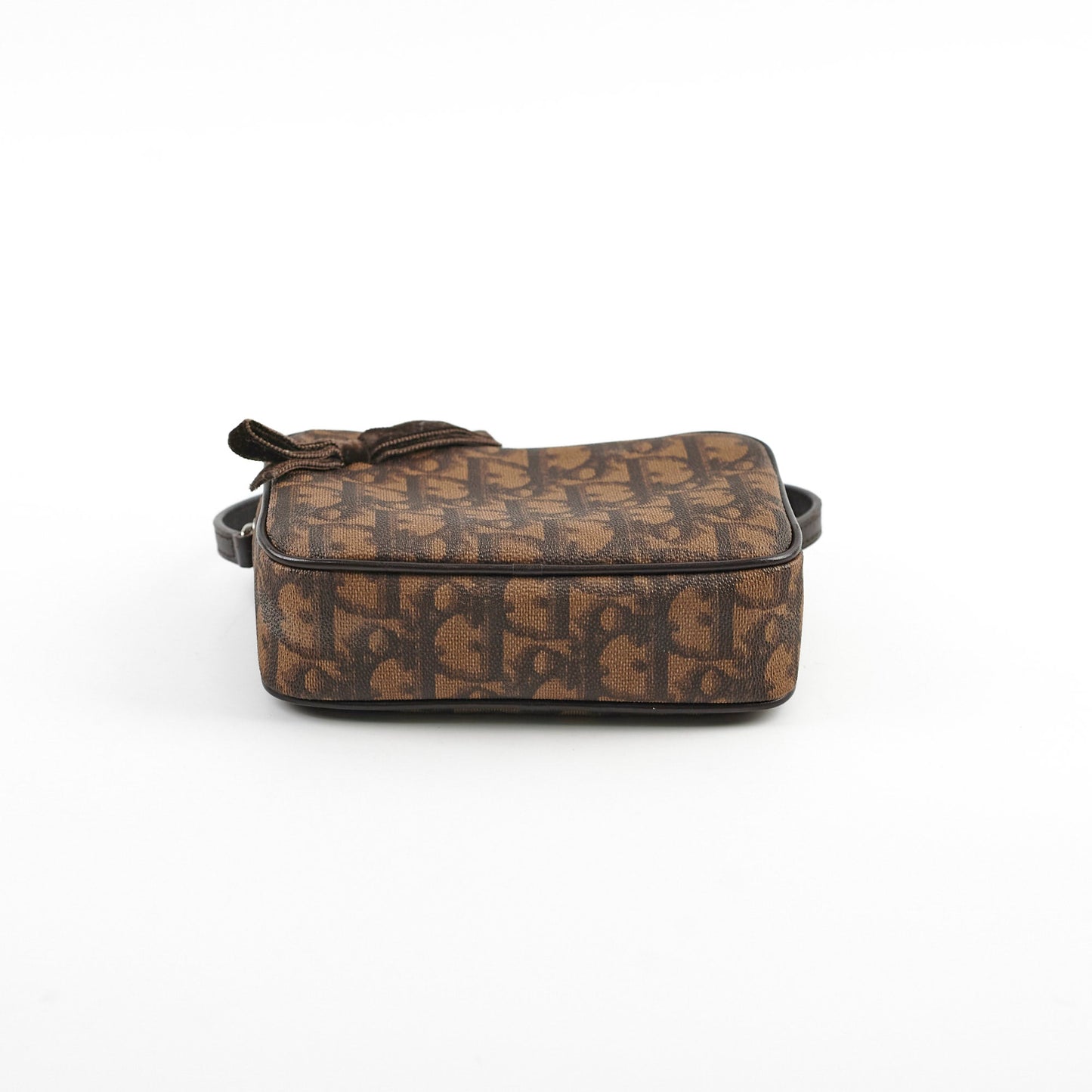 Christian Dior Oblique Mini Brown Pouch 2005