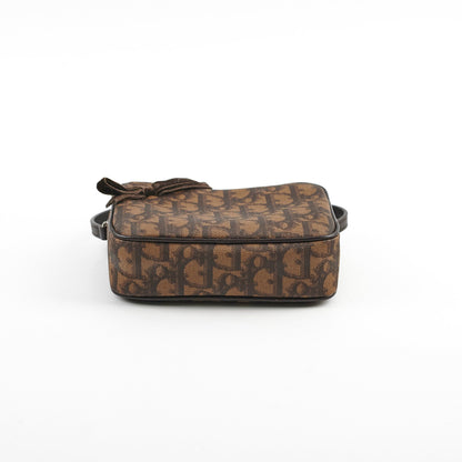 Christian Dior Oblique Mini Brown Pouch 2005