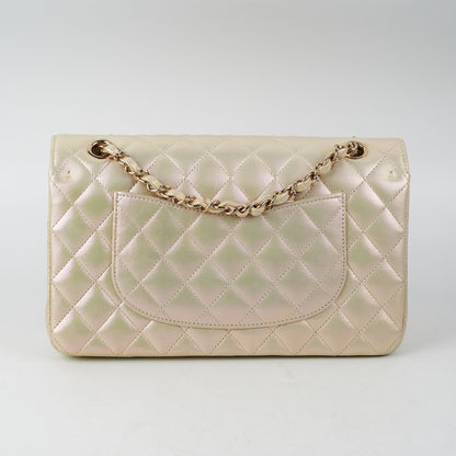 Chanel Double Flap Medium Large Pearlescent