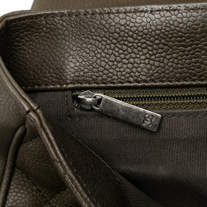 Chanel CC Casual Pocket Flap Bag  Leather Shoulder Bag in Good condition