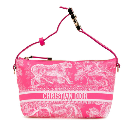 Medium Technical Fabric Toile de Jouy Reverse DiorTravel Nomad Pouch