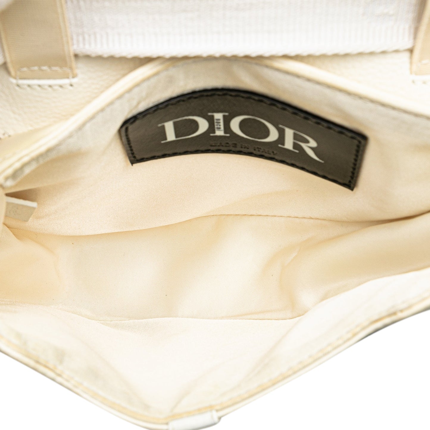 Sacai Technical Fabric and Leather Saddle Bag