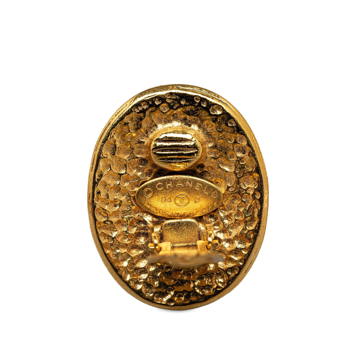 CHANEL CC Clip On Earrings Costume Earrings