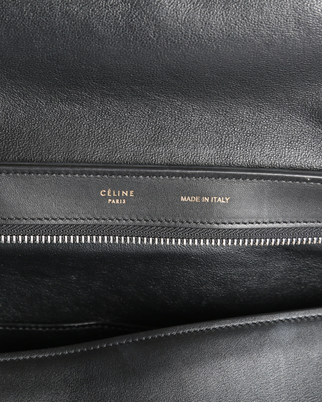 Celine Black/Burgundy/Blue Leather & Suede Small Trapeze Handle Bag