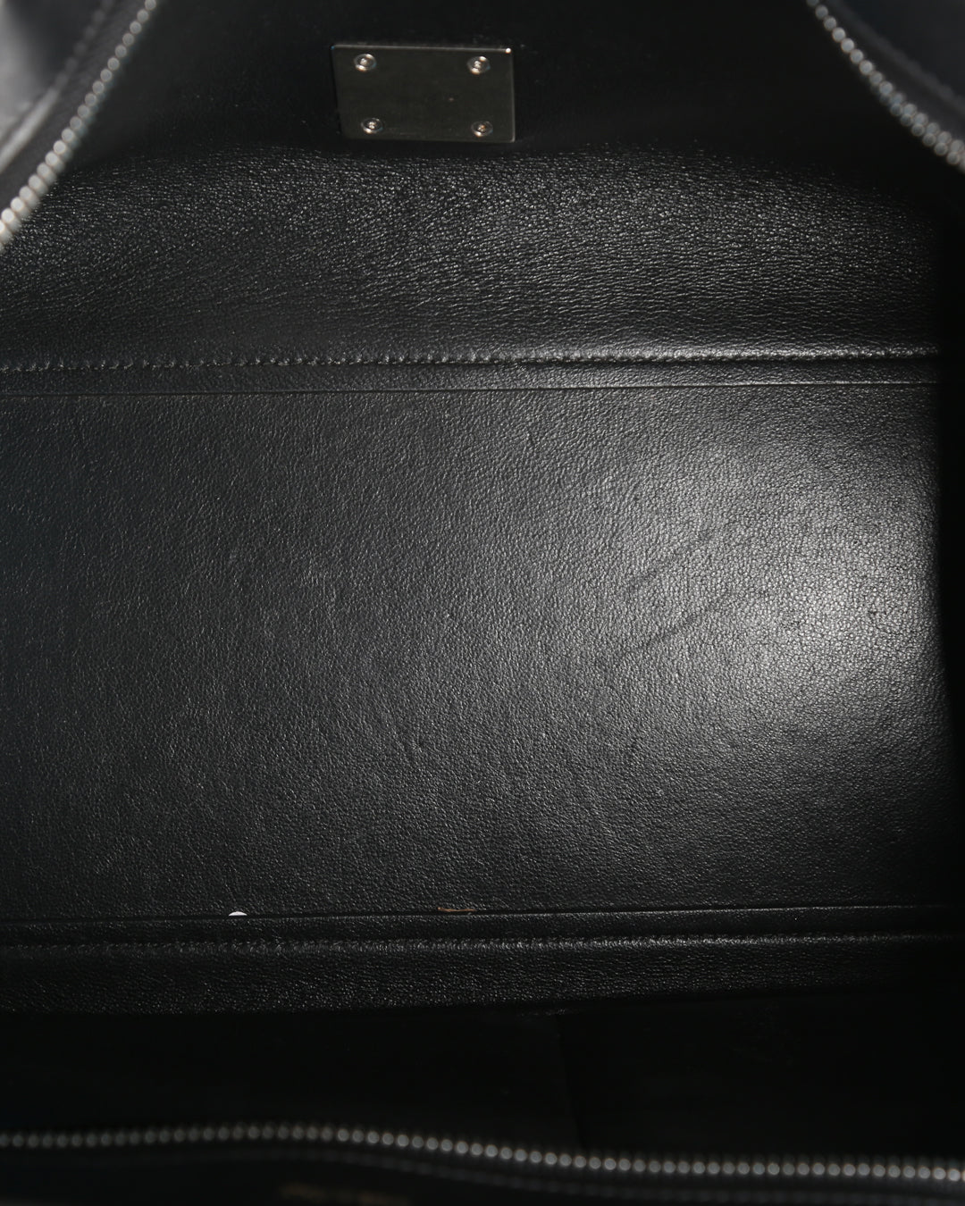 Celine Black/Burgundy/Blue Leather & Suede Small Trapeze Handle Bag