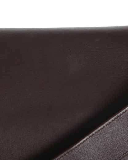 Celine Black/Burgundy/Blue Leather & Suede Small Trapeze Handle Bag