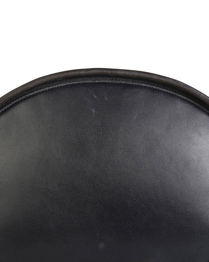 Celine Black Satinated Natural Calfskin Leather Large Studs Bucket Shoulder Bag