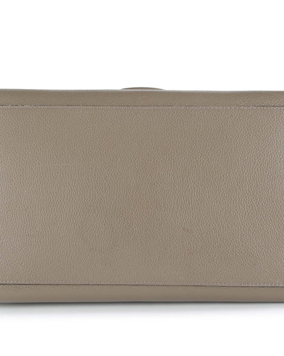 Celine Taupe Leather & Suede Trapeze Bag