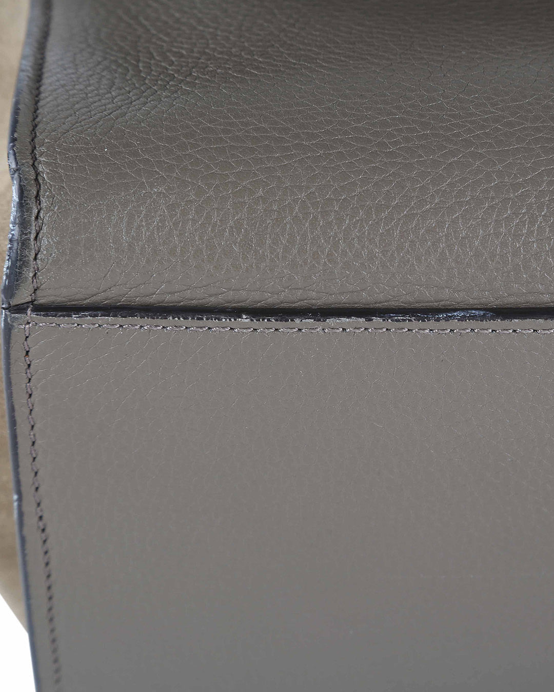 Celine Taupe Leather & Suede Trapeze Bag