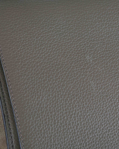 Celine Taupe Leather & Suede Trapeze Bag