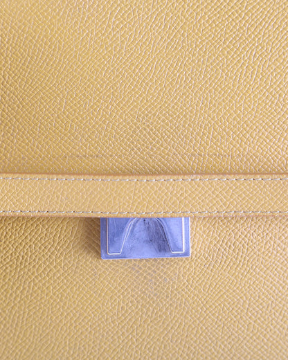 Celine Yellow Leather Nano Belt Crossbody Bag