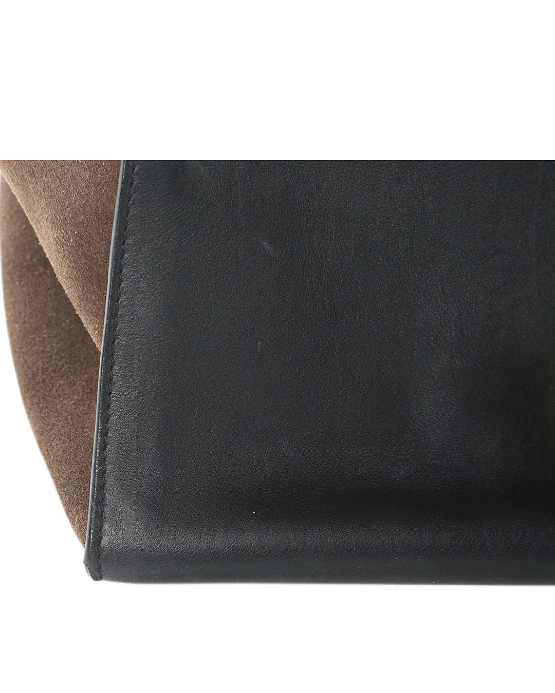 Celine Black & Brown Python Leather & Suede MediumTrapeze Bag