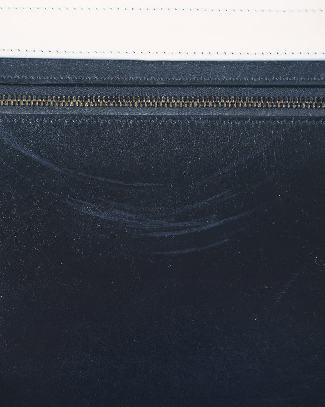 Celine Tricolor Leather and Suede Medium Trapeze Handbag
