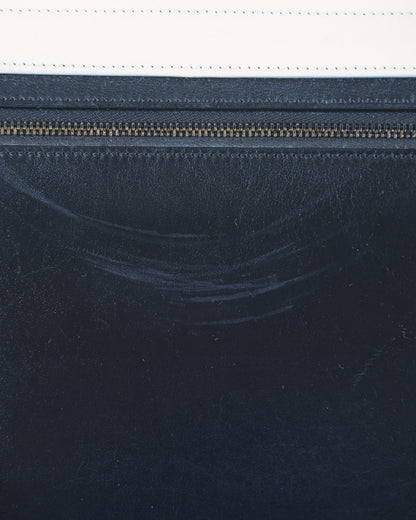 Celine Tricolor Leather and Suede Medium Trapeze Handbag