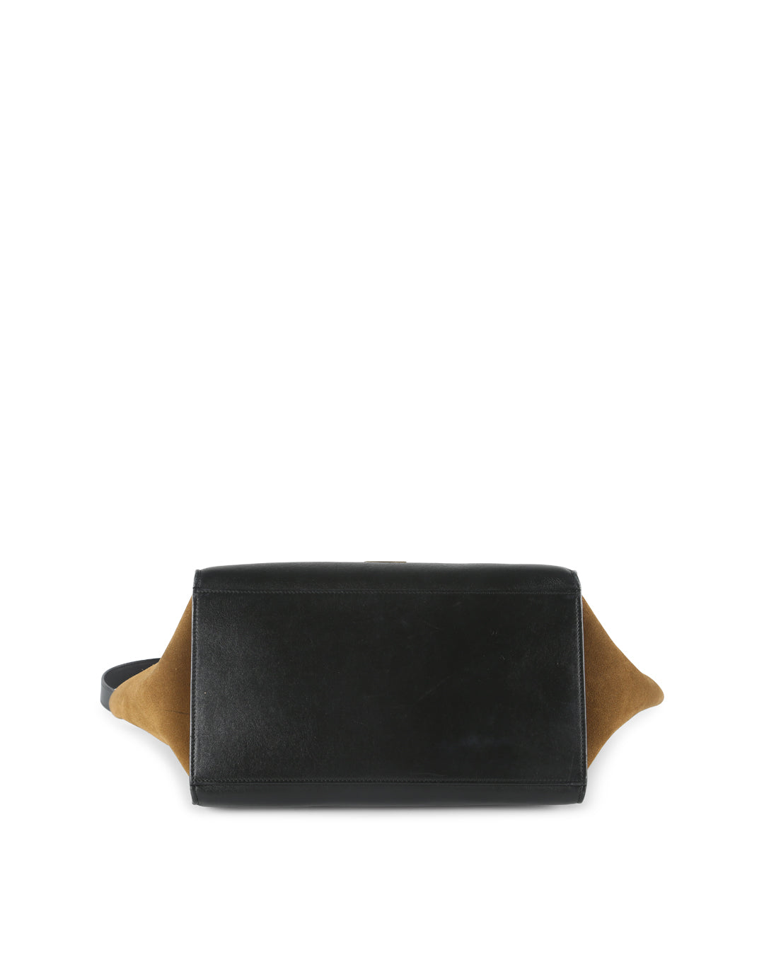 Celine Tricolor Leather and Suede Medium Trapeze Handbag