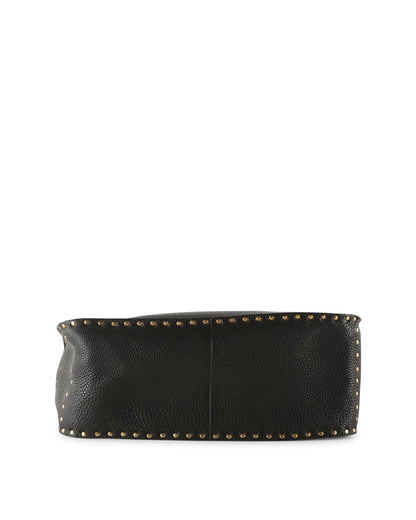 Celine Black Leather Studded Boogie Tote Bag