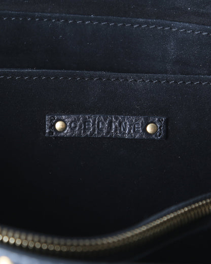 Celine Black Leather Studded Boogie Tote Bag