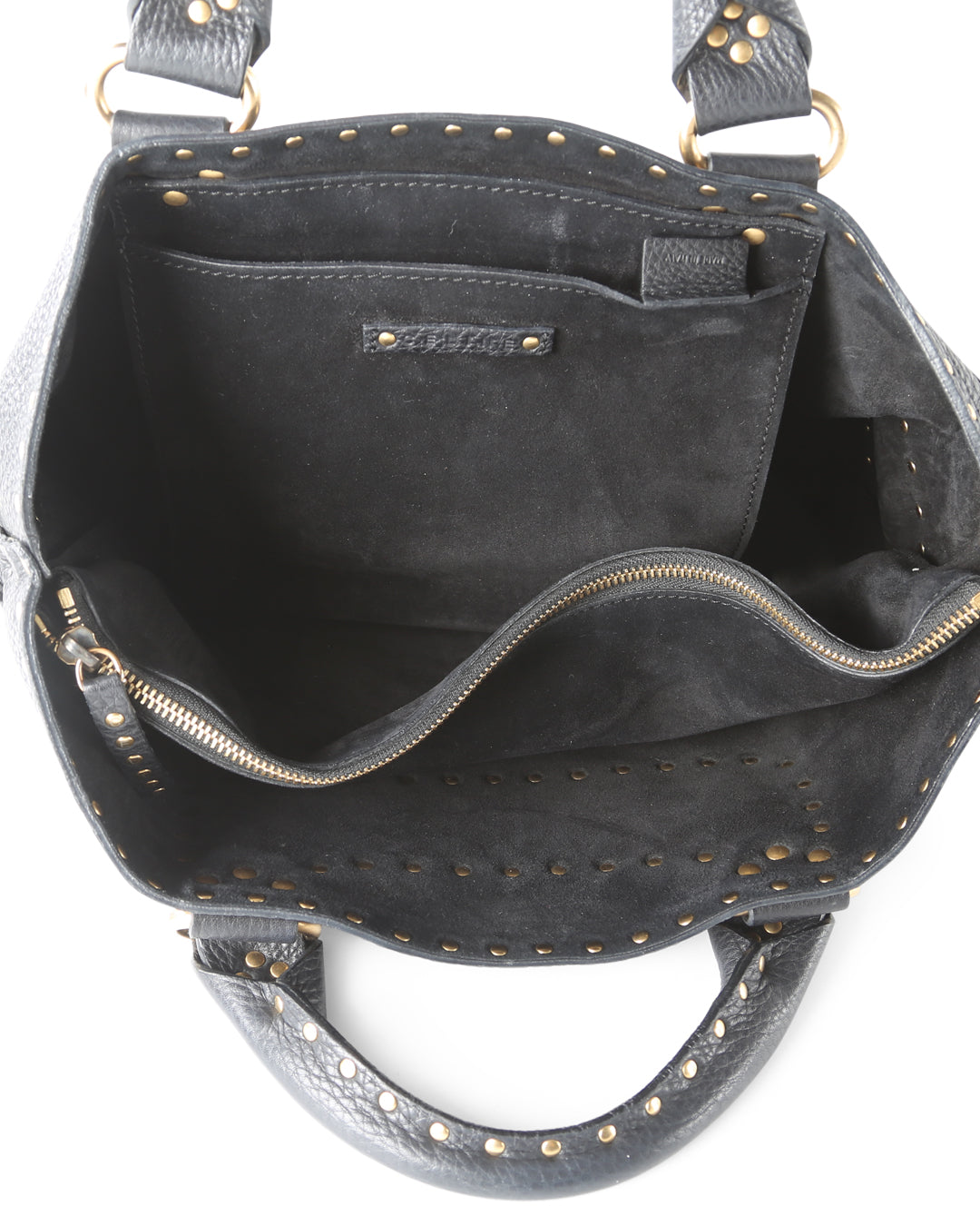 Celine Black Leather Studded Boogie Tote Bag