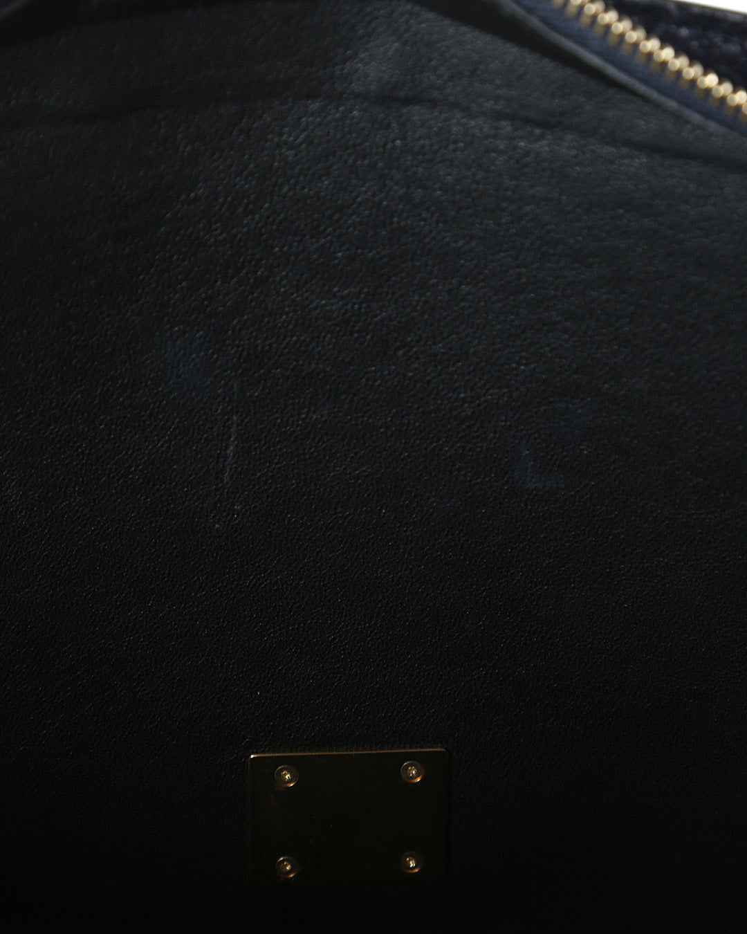 Celine Navy Blue Python Embossed Leather & Suede Medium Trapeze Bag