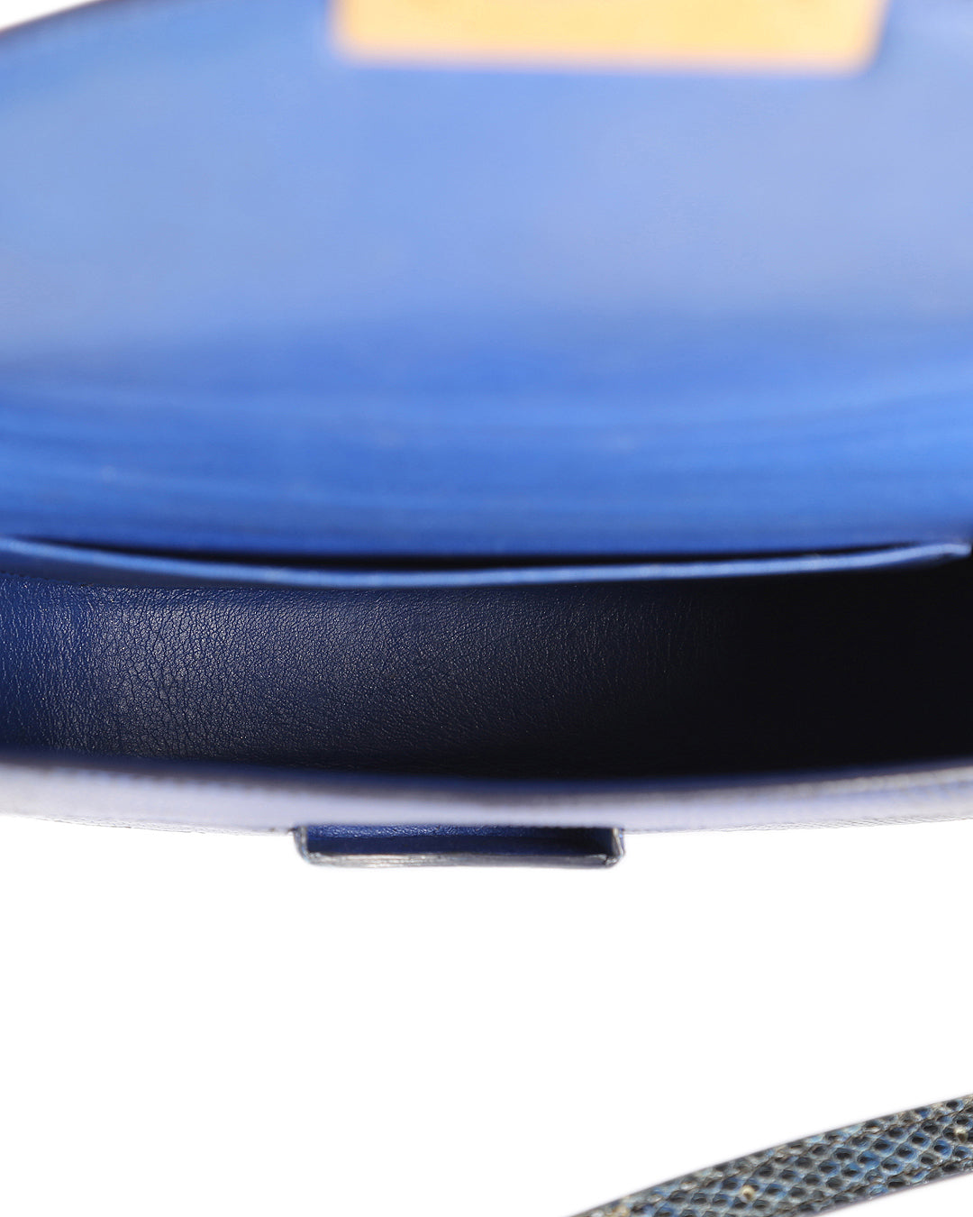Celine Blue Lizard Leather Trotteur Crossbody Bag