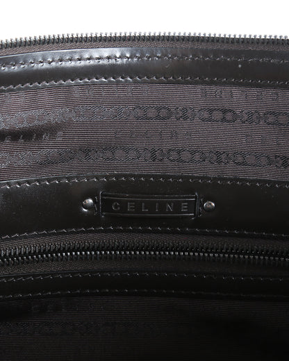 Celine Brown/Majenta Leather & Pony Hair Shoulder Bag