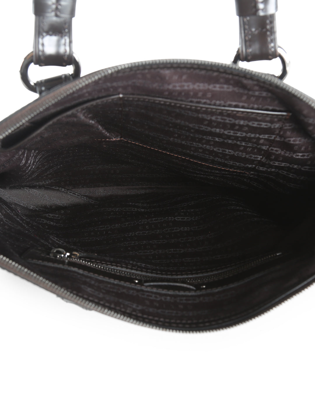 Celine Brown/Majenta Leather & Pony Hair Shoulder Bag