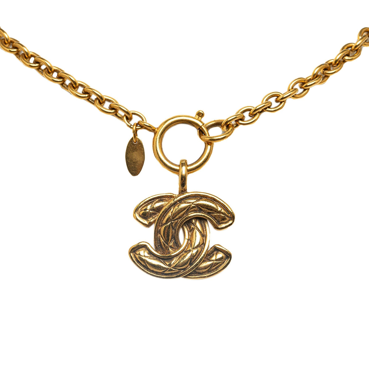 CHANEL CC Pendant Necklace Costume Necklace