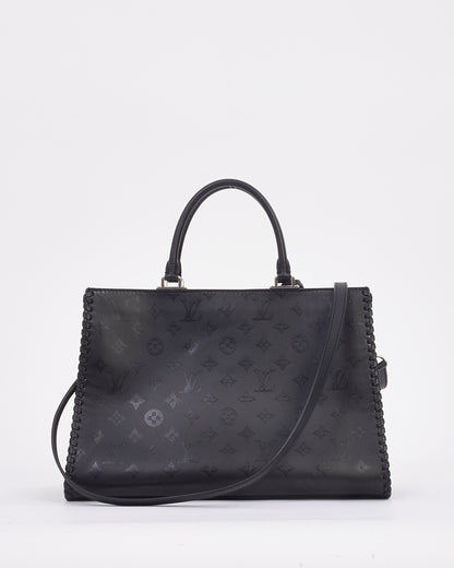 Louis Vuitton Black Leather Monogram Plume Very Tote MM Bag
