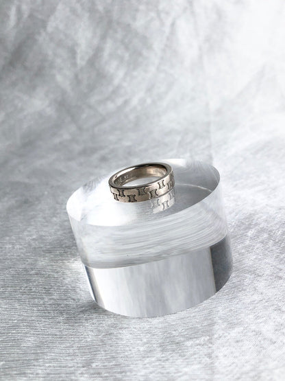 CELINE Triomphe Ring Silver Vintage esdkuh