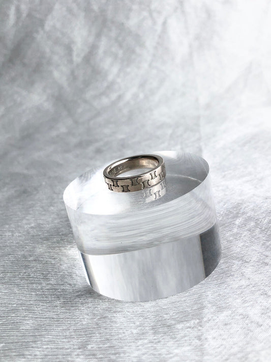 CELINE Triomphe Ring Silver Vintage esdkuh