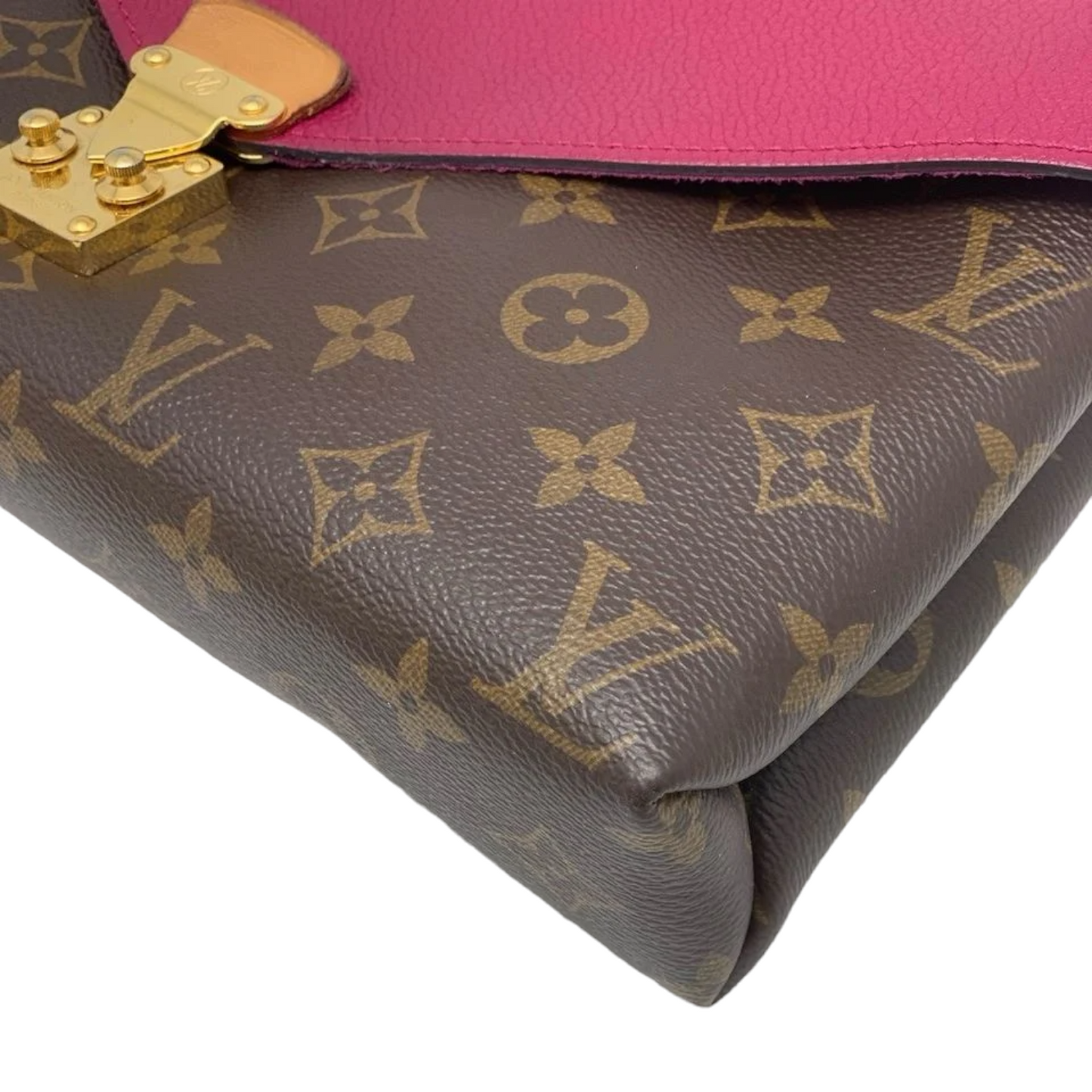Louis-Vuitton Monogram Pallas Chain Red GHW