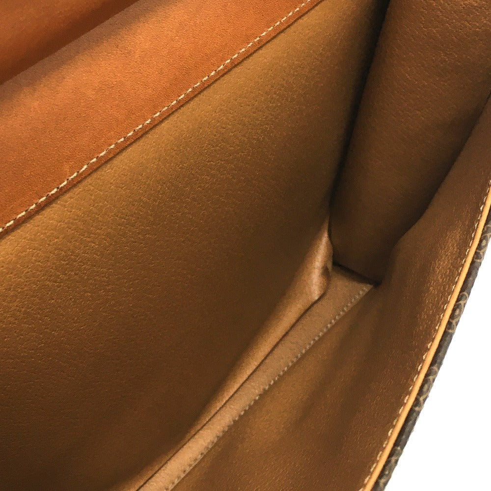 CELINE Shoulder Bag PVC / Leather Brown Macadam One handle Women Secondhand