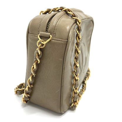 CHANEL Shoulder Bag lambskin Beige type COCO Mark ChainShoulder