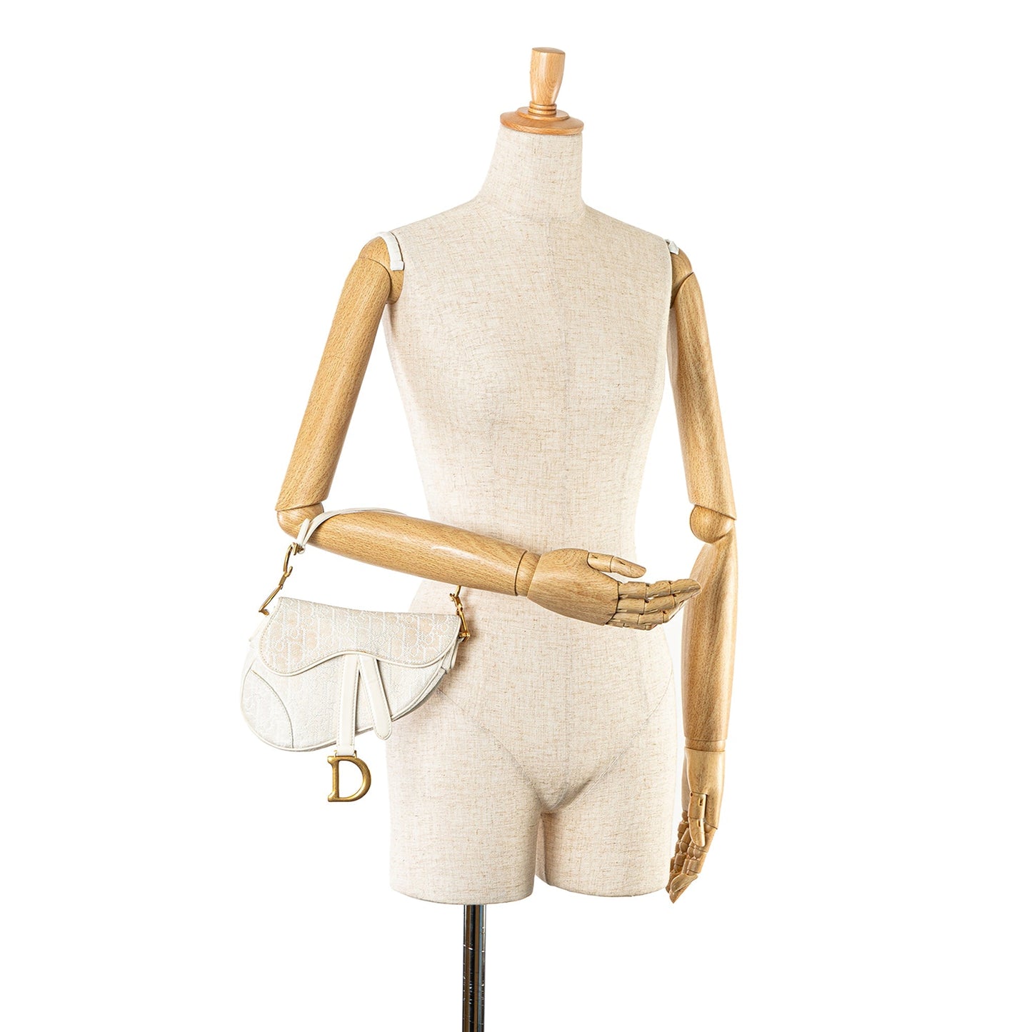 Mini Oblique Canvas Saddle