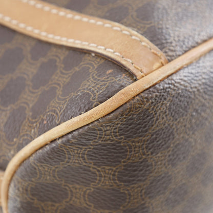 CELINE Shoulder Bag PVC Brown Old Celine Macadam purse Women Used