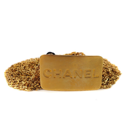 CHANEL belt A07689 Plated Gold gold With logo Chain Women 70 Used