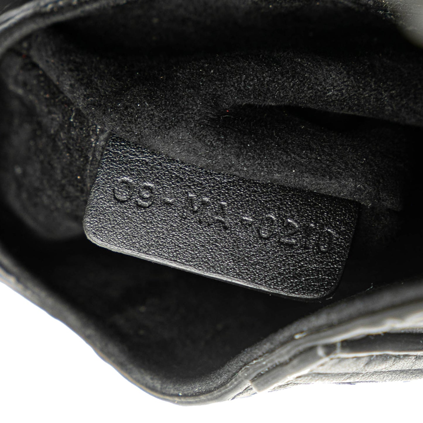 Mini Embossed Calfskin Oblique Saddle