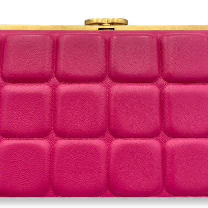 Choco Bar Pink Vanity Bag in Lambskin, Gold hardware