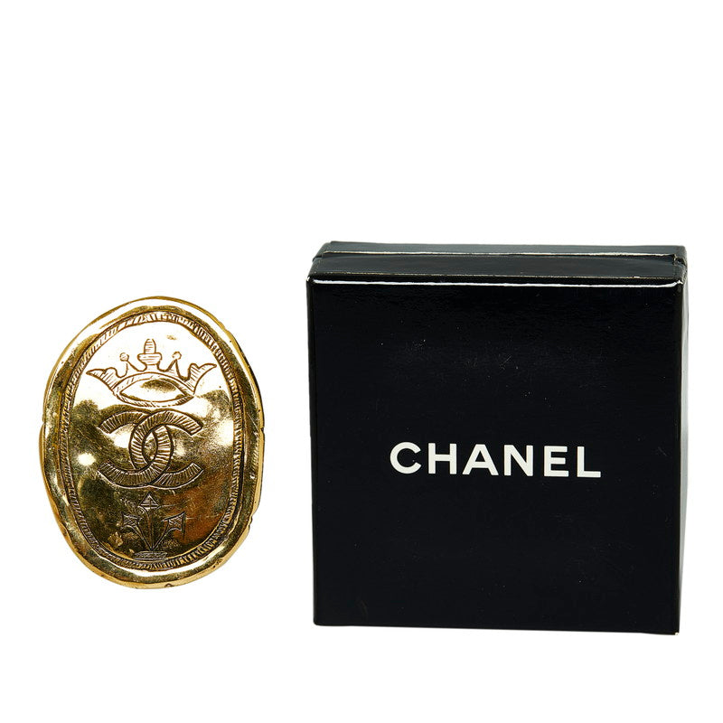 Chanel CC Crown Brooch  Metal Brooch in Excellent condition
