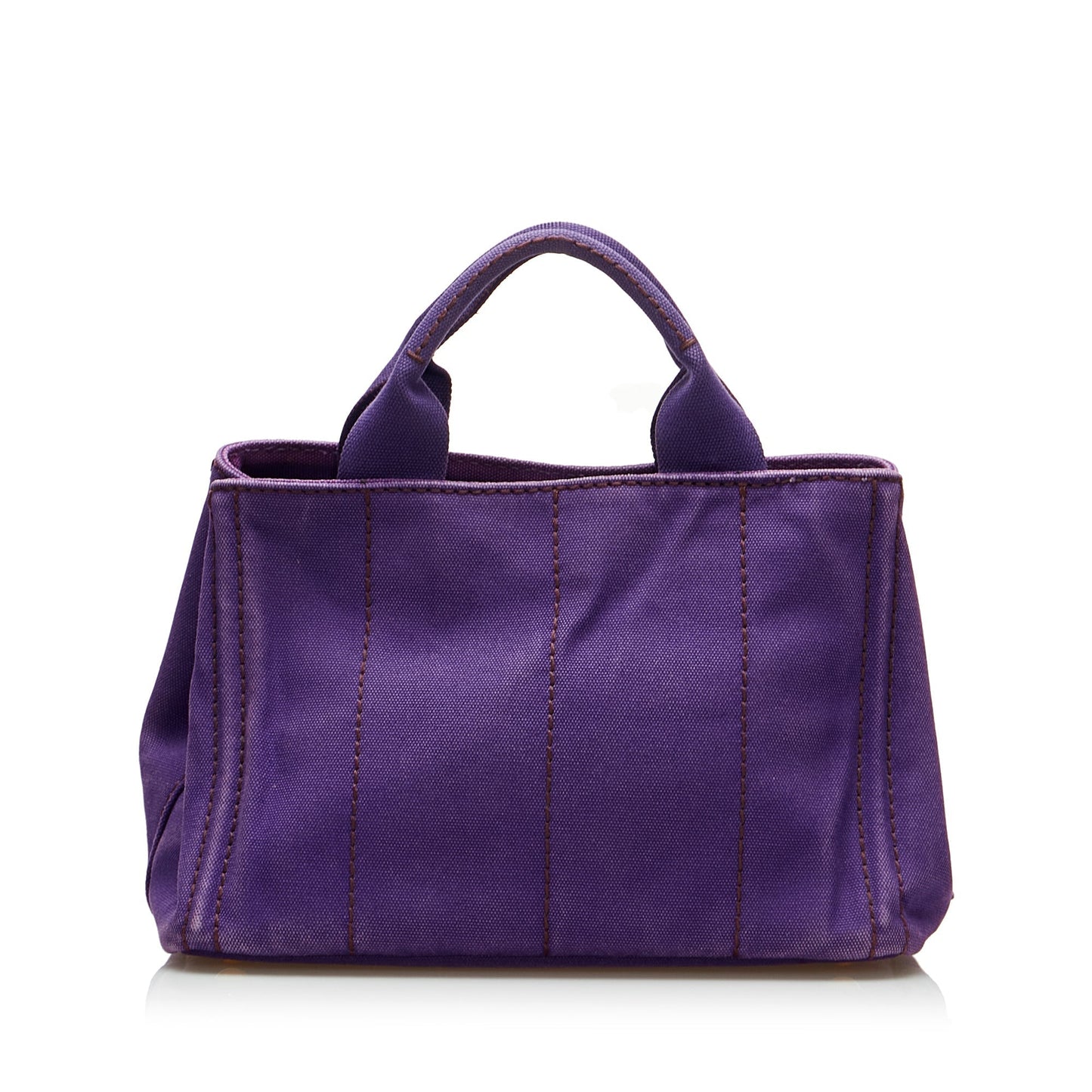 Prada Canapa Logo HandBag Small Purple Canvas