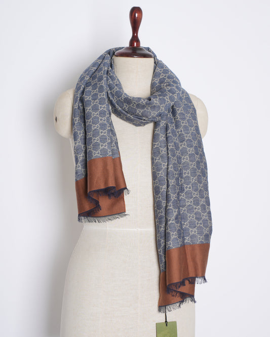 New Gucci GG intrasia jacquard stole