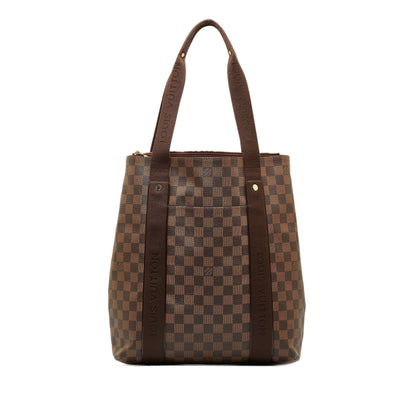 Brown Louis Vuitton Damier Ebene Cabas Beaubourg Tote Bag
