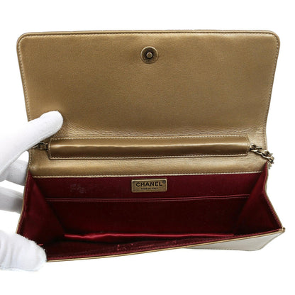 Chanel Byzance Bronze Leather Jeweled Evening Bag