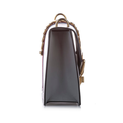 Gucci Sylvie Leather Shoulder Bag Gray